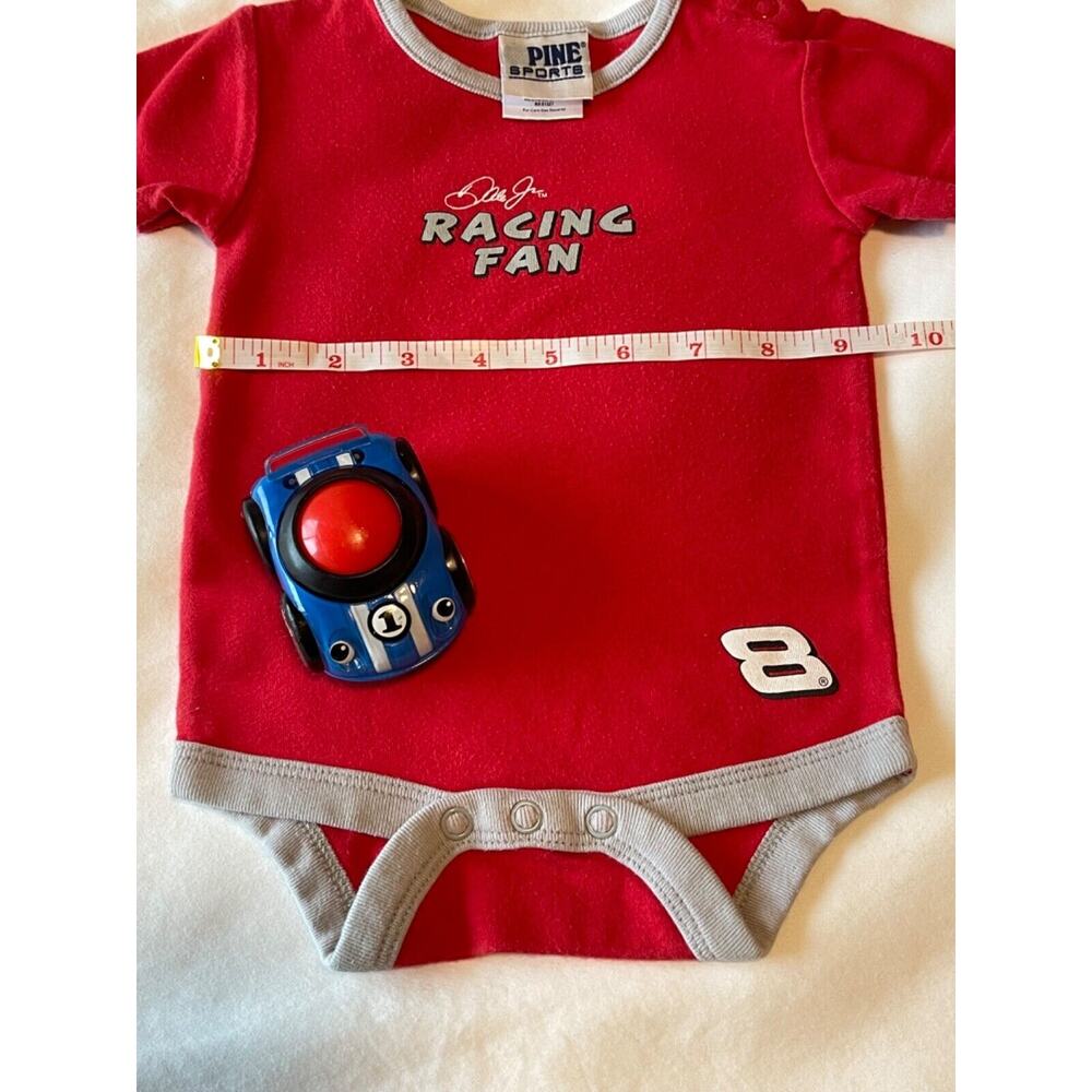 Newborn Dale Earnhardt Jr. Baby Bodysuit #8‎ Red NASCAR Racing Fan Size Newborn
